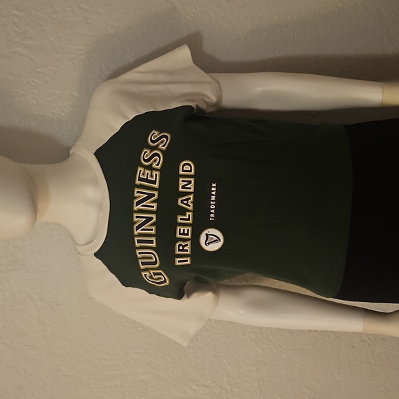 Guinness Raglan Short Sleeve Cropped Baby Tee - Picture 3 of 7